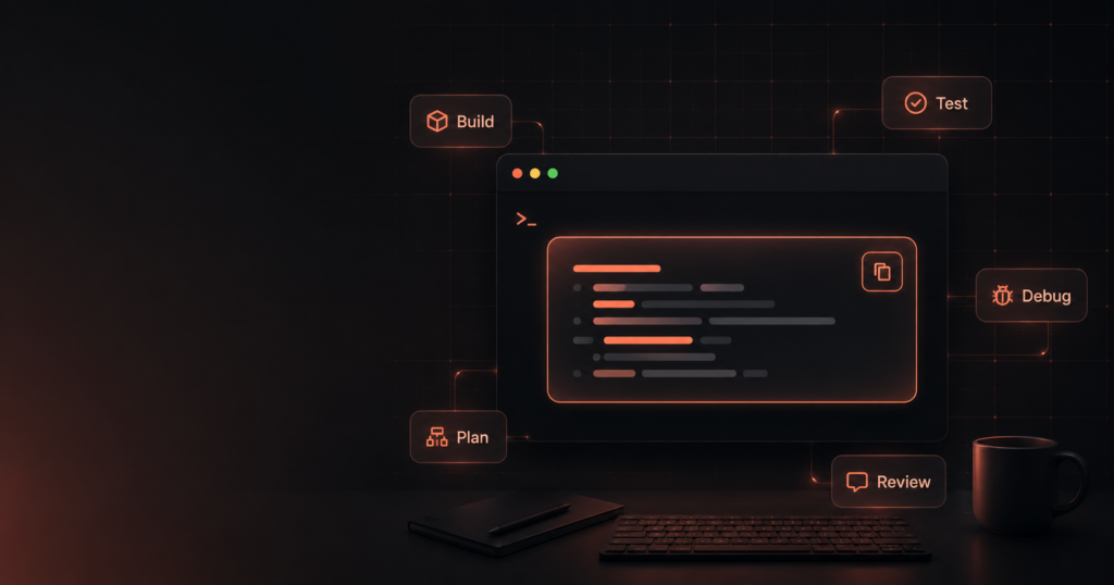 Claude Code Prompt Library interface showing tagged copy-paste prompts for developers and teams